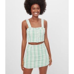 NWT Bershka Houndstooth skort  Set